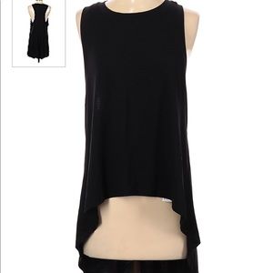 Athleta Black High Low Racerback Tunic Tank Top Small